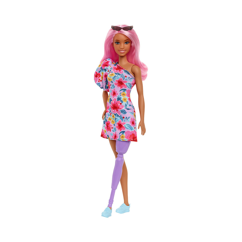 Barbie Fashionistas Doll #189 with Pink Hair & Prosthetic Leg