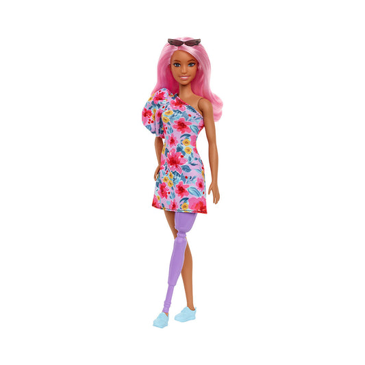 Barbie Fashionistas Doll #189 with Pink Hair & Prosthetic Leg