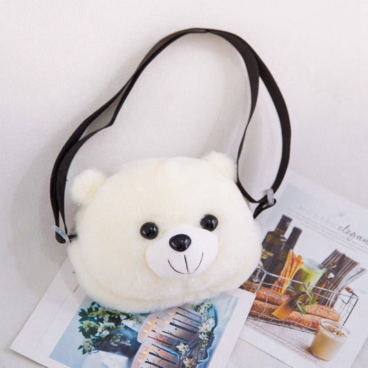 Cute Plush Teddy Bear Backpack Kawaii Bear Backpack Stuffed Bear Toy Children Crossbody Bag Kids Toy for Little Girl