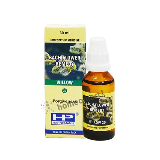 Bach flower Willow for self pity, unpleasant, sulky, irritable