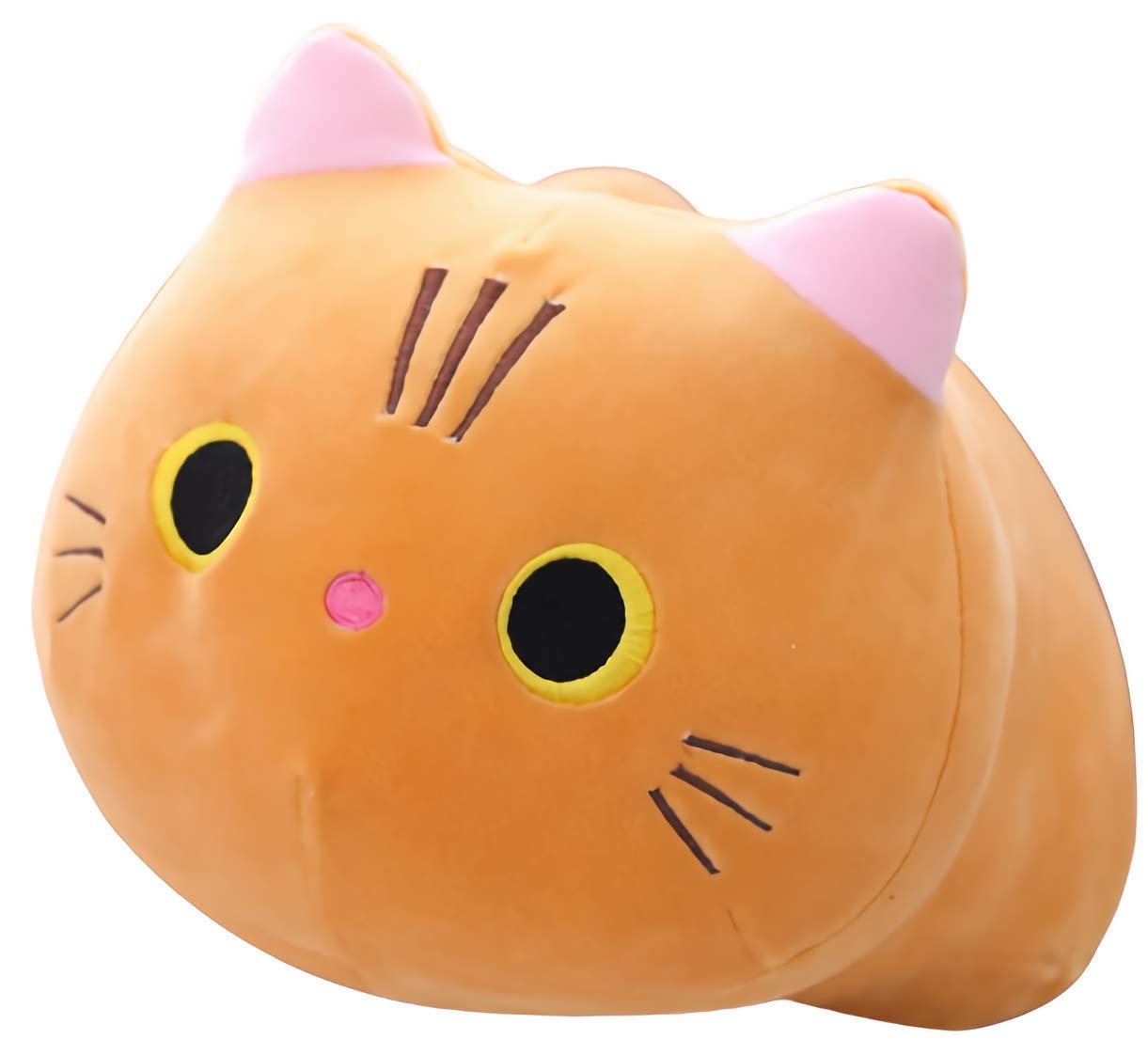 Cat Town Cute Dakimakura Fluffy Mochi Plush Cat Cushion Brown Stuffed Animal Toys