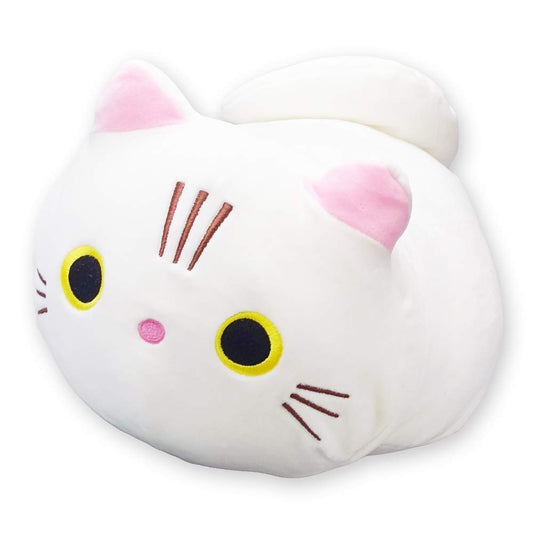 Cat Town Cute Dakimakura Fluffy Mochi Plush Cat Cushion White Japanese Stuffed Toys