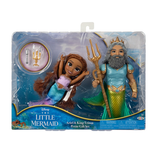 Disney The Little Mermaid Ariel & King Triton Petite Gift Set