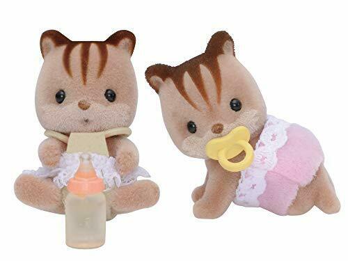 Epoch Walnut Squirrel Twins Sylvanian Families