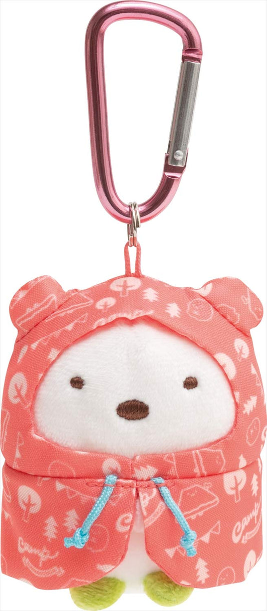 SAN-X Sumikko Gurashi Kawauso To Sumikko Camp Hanging Plush Doll Shirokuma