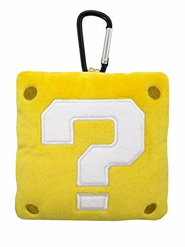 San-ei Boeki Super Mario Mz30 Plush Pouch Question Block