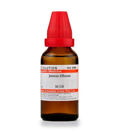 Juncus Effusus Dilution 6C, 30C, 200C, 1M, 10M.