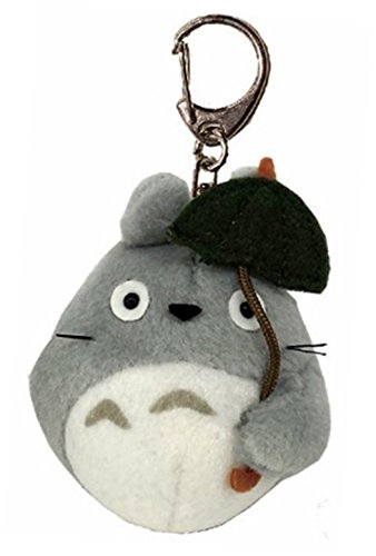 SUN ARROW Studio Ghibli My Neighbor Totoro Keyholder Plush Totoro W/ Umbrella