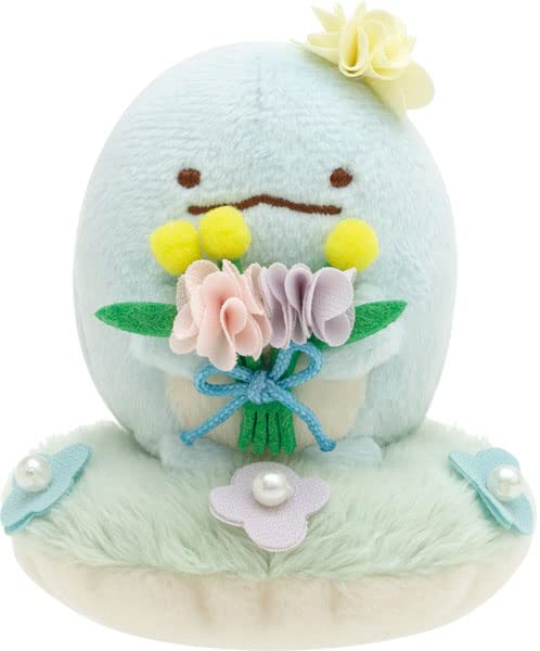 San-X Sumikko Gurashi Zasso Fairy Flower Garden Plush Lizard Mo06301 - Japanese
