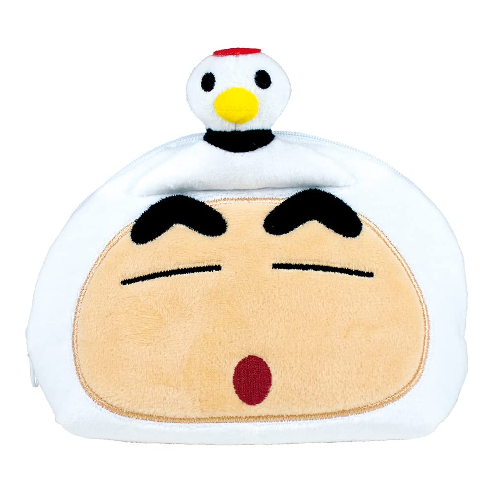 T&S Factory Crayon Shin-Chan Plush Shell Face Pouch Ks-5544011Tu Japan