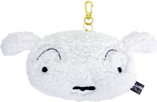 T'S FACTORY Crayon Shin-Chan Plush Pass Case Shiro
