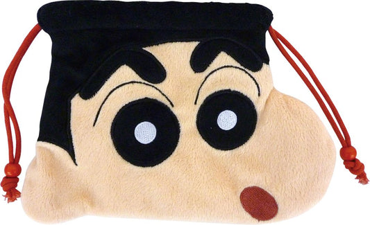 TS Factory Tea&S Drawstring Bag Crayon Shin-Chan Plush Drawstring Shin-Chan Ks-5518738Snh15 X W20Cm