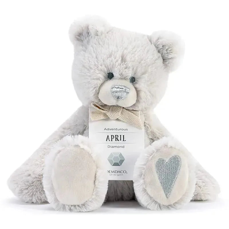 Demdaco - April Birthstone Plush Bear