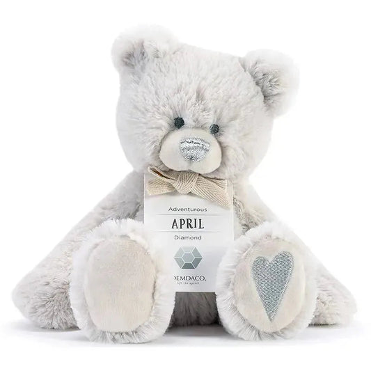 Demdaco - April Birthstone Plush Bear