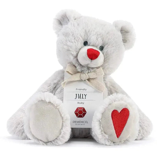 Demdaco - July Birthstone Plush Bear