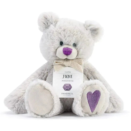 Demdaco - June Birthstone Plush Bear
