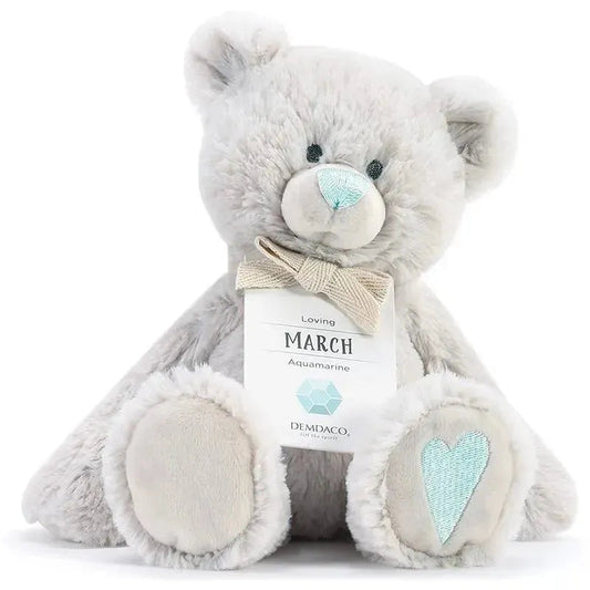 Demdaco - March Birthstone Plush Bear