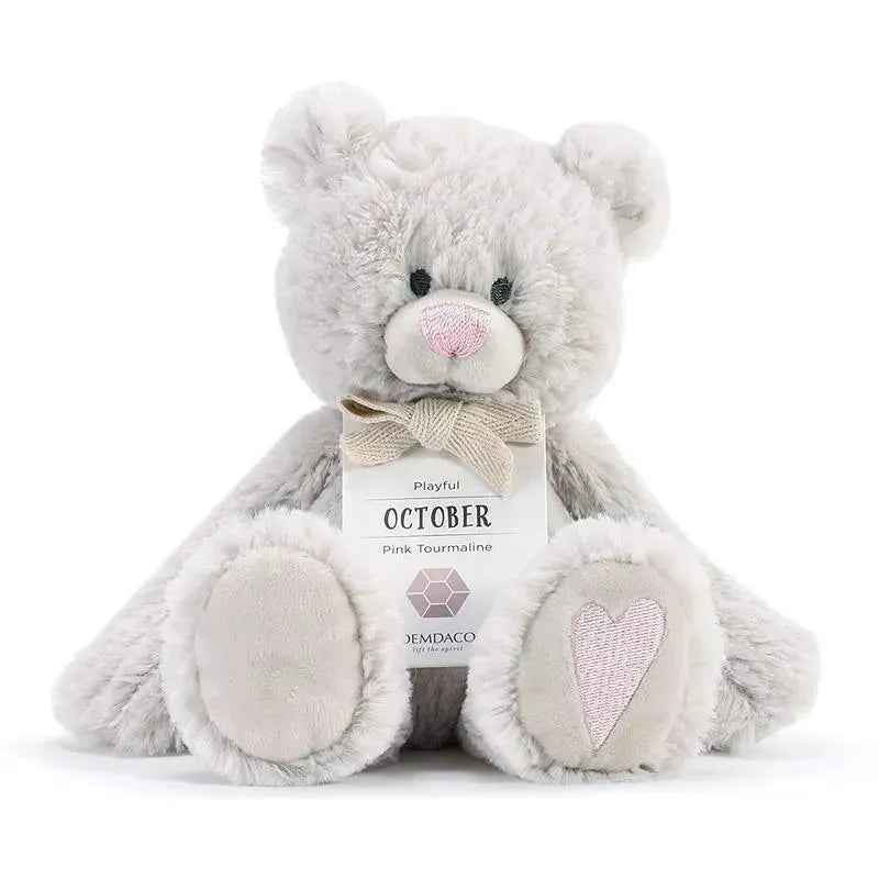 Demdaco - October Birthstone Plush Bear