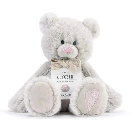 Demdaco - October Birthstone Plush Bear