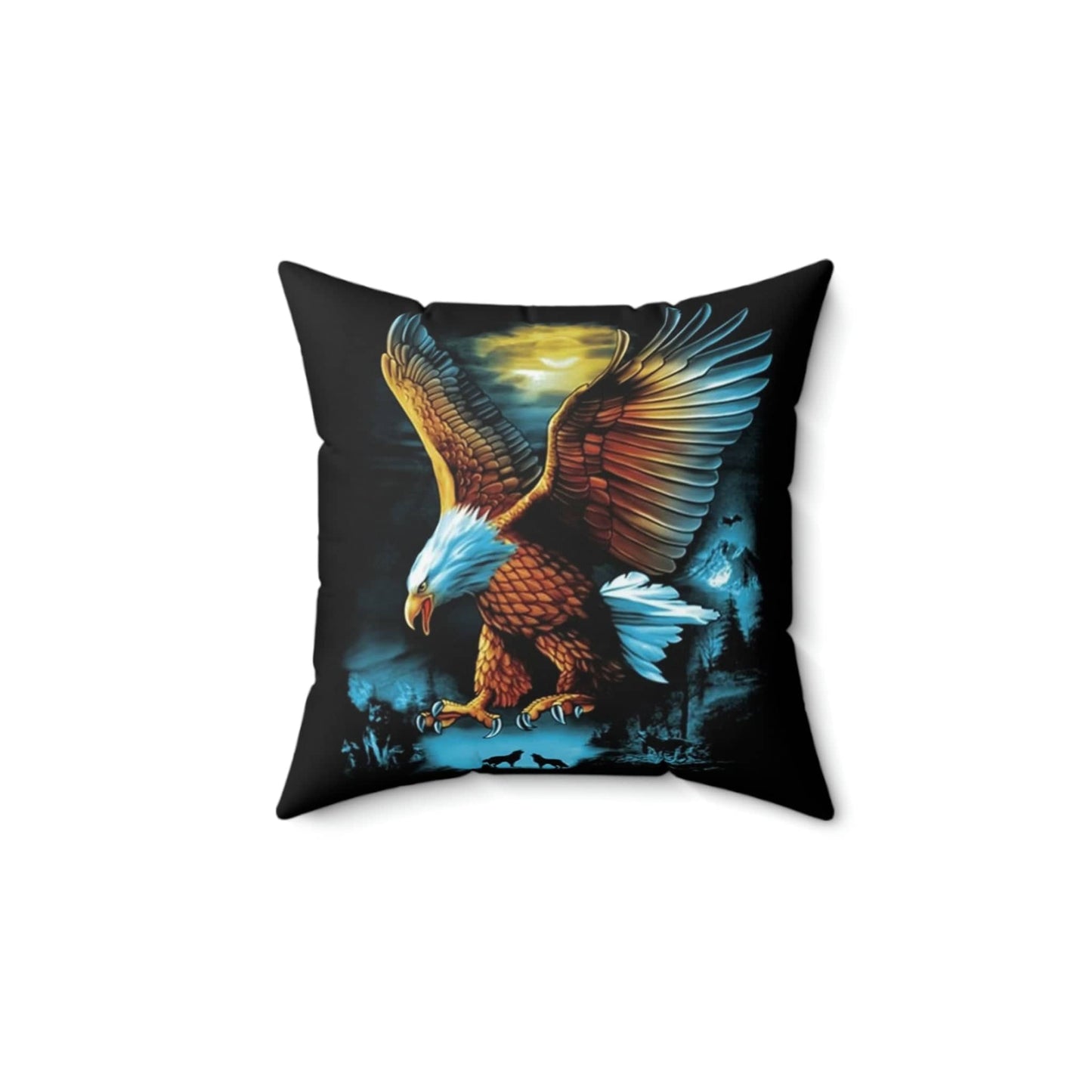 Flying Eagle Square Pillow