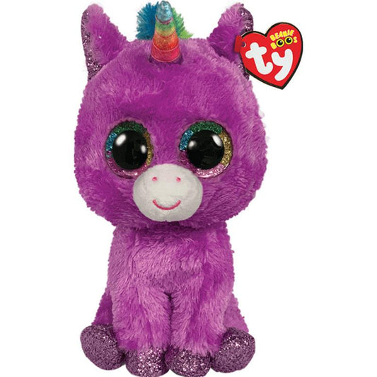 Ty Rosette the Purple Unicorn, Medium | Unicorn Staffed Animals