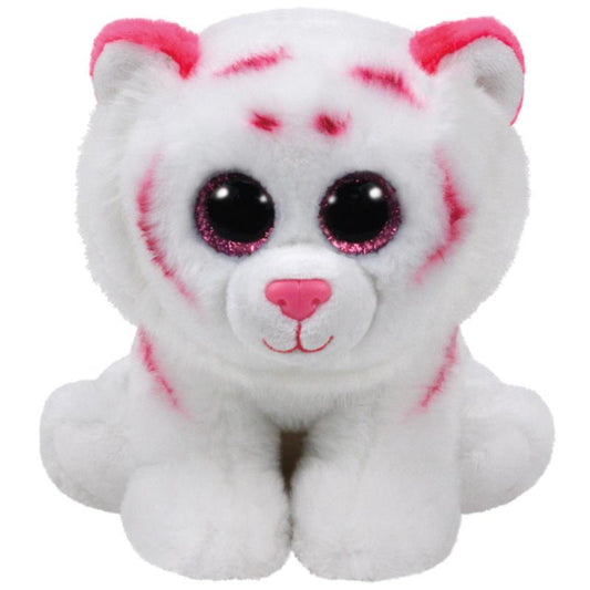 Ty Tabor the Tiger, Pink/White, Medium | Tiger Stuffed Animals | TY Toys